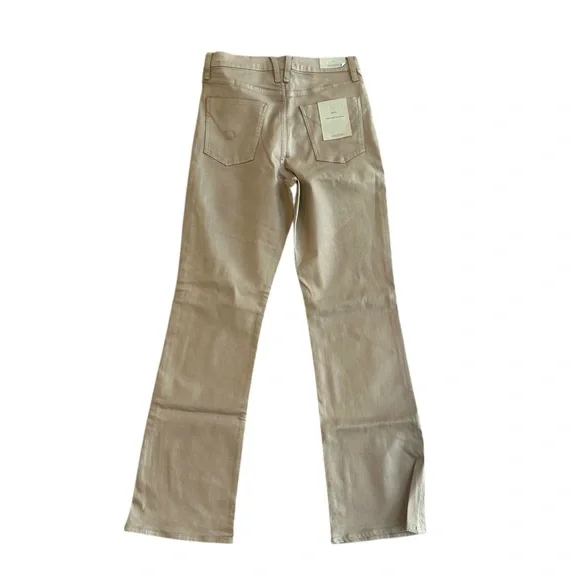 Hudson Faye High Rise Flare Jeans Coated Chinchilla Brown Size 29 NWT - Picture 4 of 14